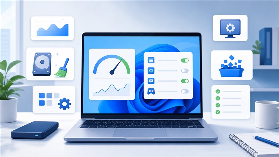 Windows 电脑系统优化与维护示意图