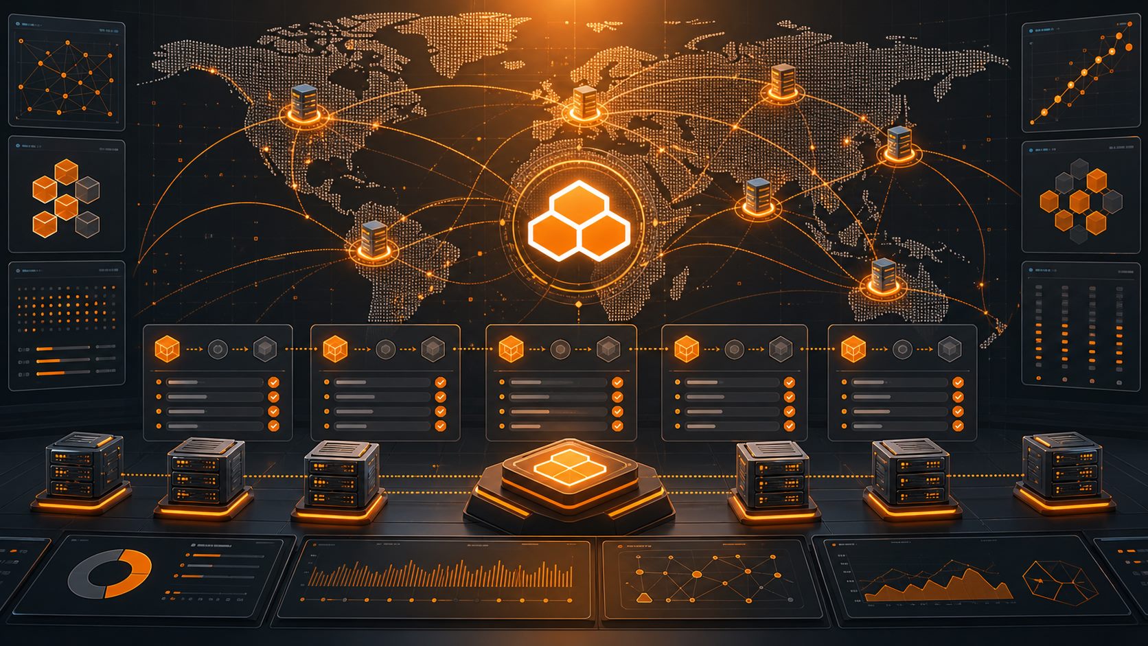 Cloudflare Meerkat 全球共识服务科技要闻配图，展示跨地域数据中心节点、分布式日志、强一致控制面与容错网络结构场景