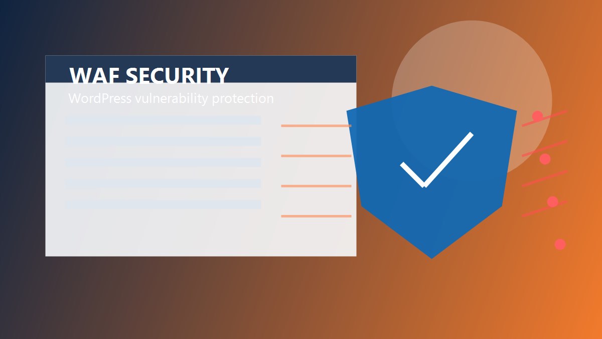 Cloudflare 发布 WordPress 漏洞 WAF 防护科技要闻配图,展示云端防火墙、网站管理面板与被拦截的攻击流量