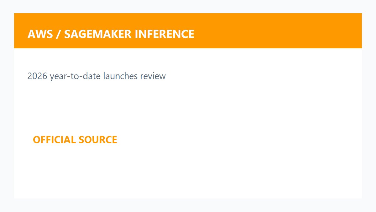 Amazon SageMaker AI推理更新原创配图