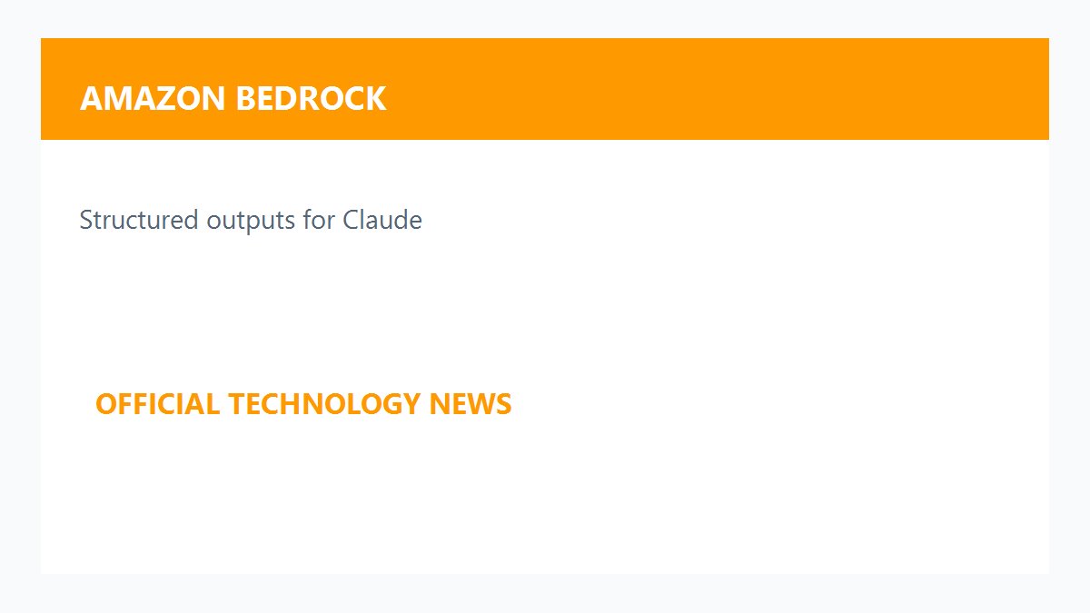 AWS Bedrock Claude结构化输出原创配图